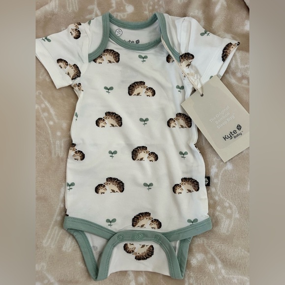 NEW Kyte BABY Porcupine Bodysuit Onsie 0-3M 🦔 - Picture 2 of 4